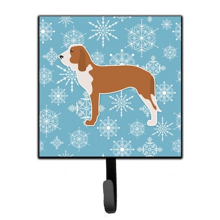 Carolines Treasures Winter Snowflake Spanish Hound Leash or Key Holder BB3491SH4